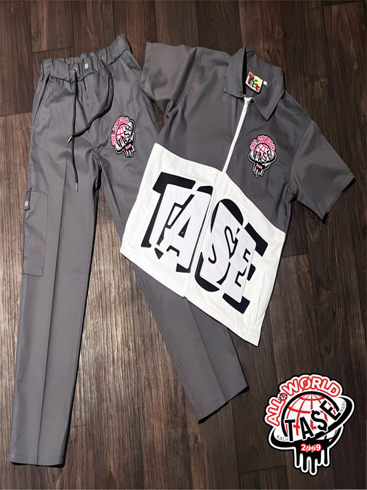 “ALL WORLD” pants set